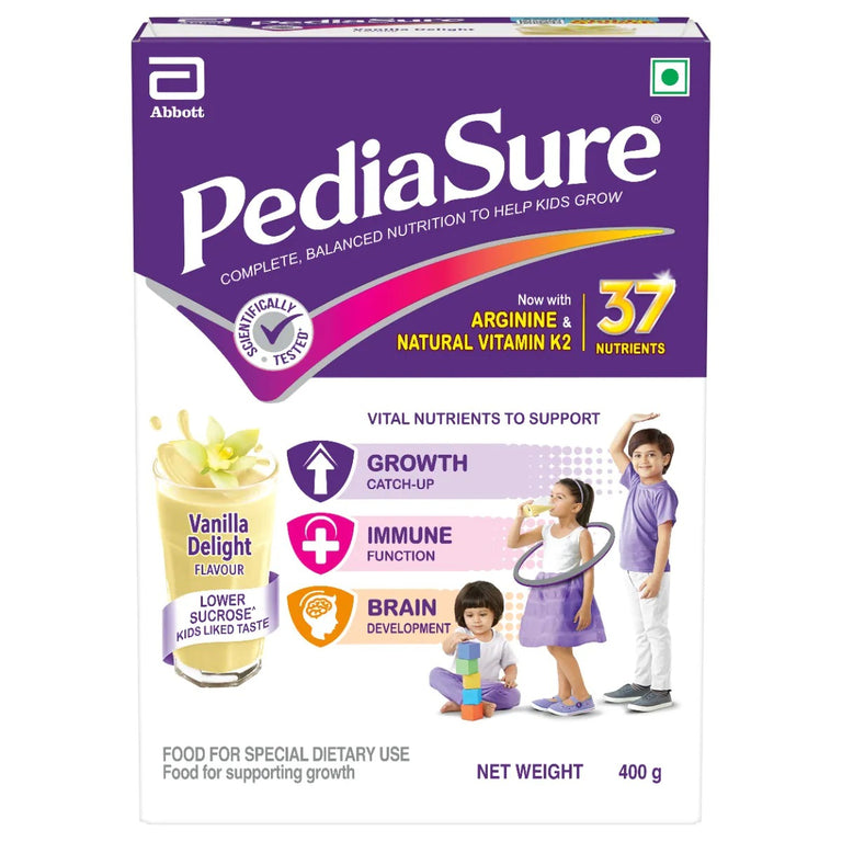 PediaSure Health and Nutrition Drink Powder for Kids Growth (Vanilla) - 375 gm