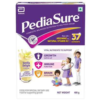 PediaSure Health and Nutrition Drink Powder for Kids Growth (Vanilla) - 375 gm