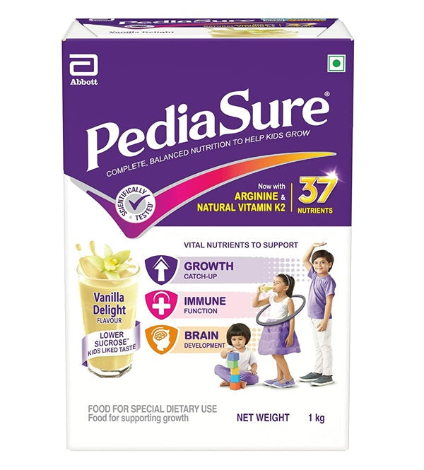 PediaSure Health and Nutrition Drink Powder for Kids Growth (Vanilla) - 375 gm
