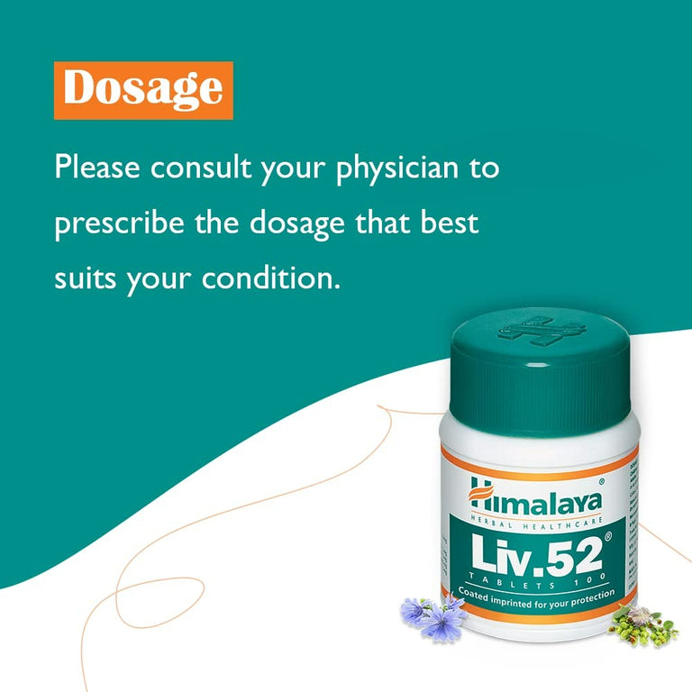 Himalaya Liv.52 Tablets - 100 Counts - 100 tabs - Pack of 1