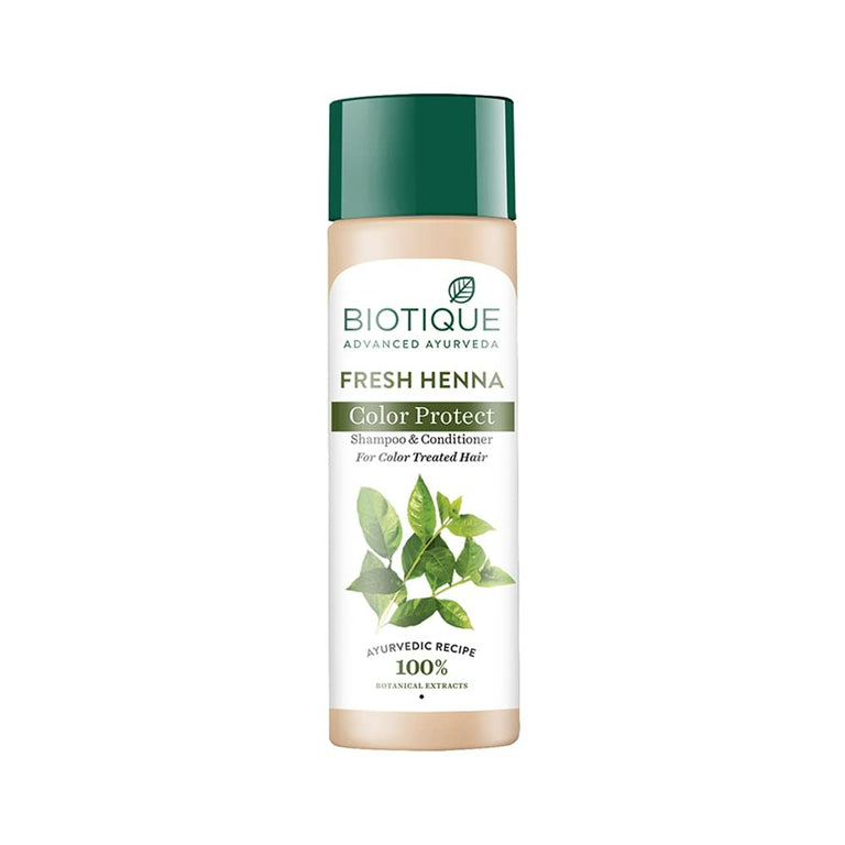 Biotique Bio Henna Leaf Fresh Texture Shampoo and Conditioner - 120 ml