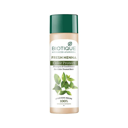Biotique Bio Henna Leaf Fresh Texture Shampoo and Conditioner - 120 ml