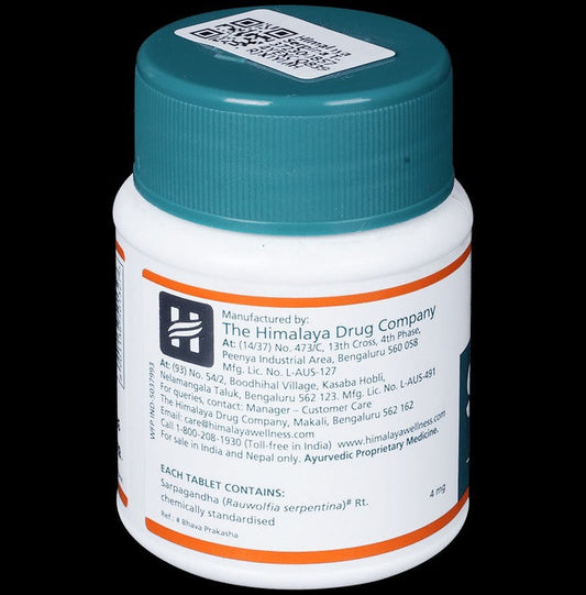 Himalaya Herbals - Serpina Tablets - Pack of 1 - 100 tabs