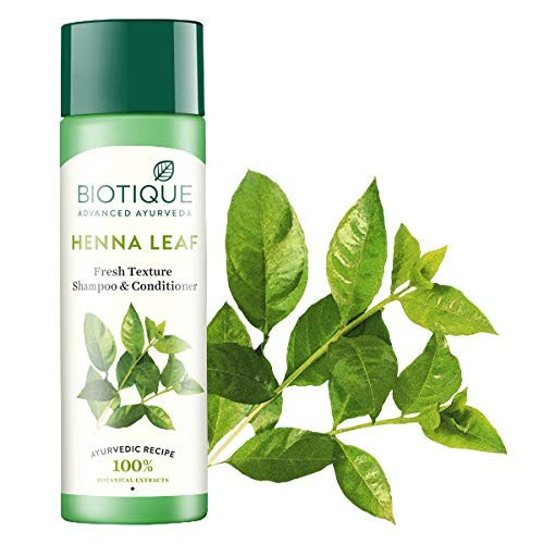 Biotique Bio Henna Leaf Fresh Texture Shampoo and Conditioner - 120 ml