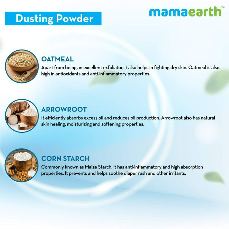 Mamaearth Dusting Baby Powder For Calms & Relaxes Skin, Prevents Diaper Rash - 150 gm