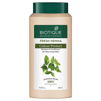 Biotique Bio Henna Leaf Fresh Texture Shampoo and Conditioner - 120 ml