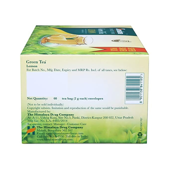Himalaya Green Tea Lemon - 60 Teabags