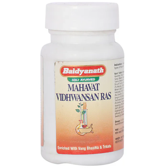 Baidyanath Jhansi Mahavat Vidhwansan Ras 80 Tabs - 80 tabs