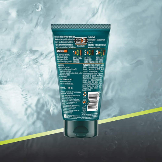 Himalaya Men Intense Oil Clear Lemon Face Wash - 50 ml