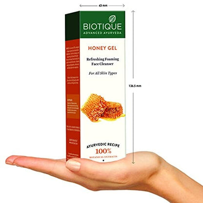 Biotique Advanced Organics Honey Gel Refreshing Foaming Face Cleanser - 120 ml
