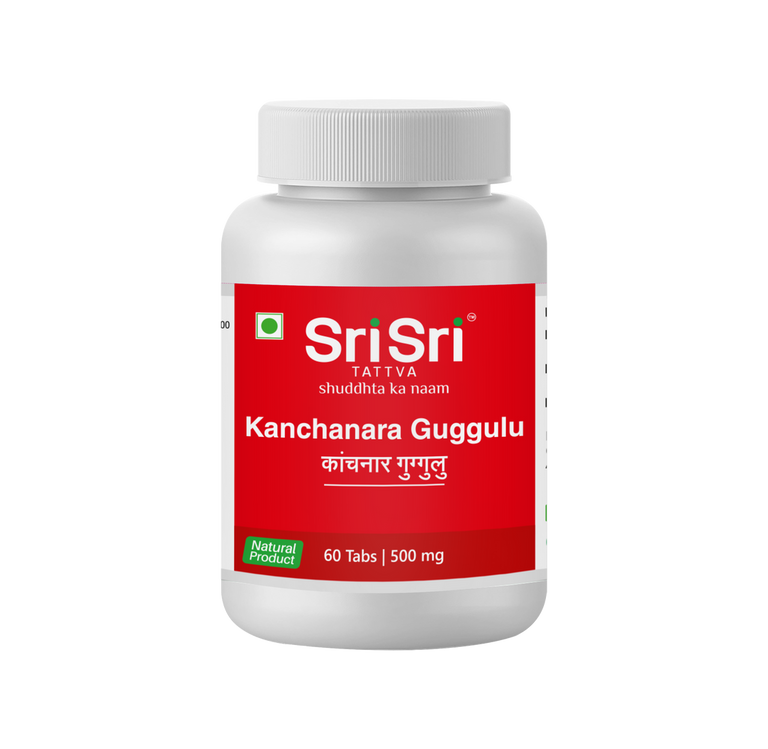 Sri Sri Tattva Kanchanara Guggulu Tablets - 60 tabs - Pack of 1