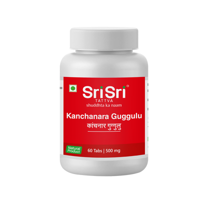 Sri Sri Tattva Kanchanara Guggulu Tablets - 60 tabs - Pack of 1