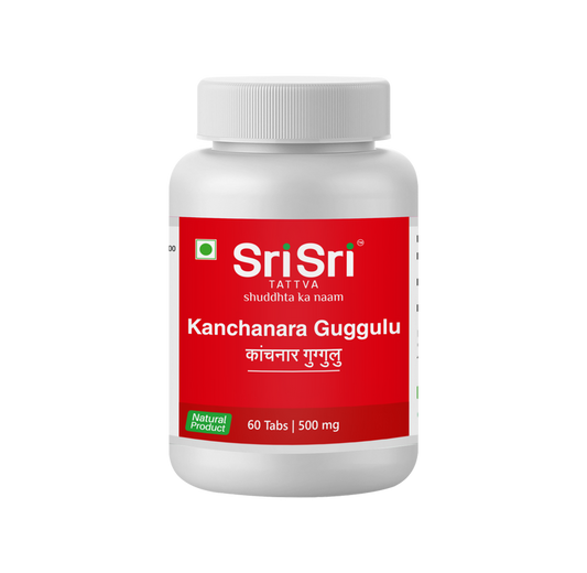 Sri Sri Tattva Kanchanara Guggulu Tablets - 60 tabs - Pack of 1