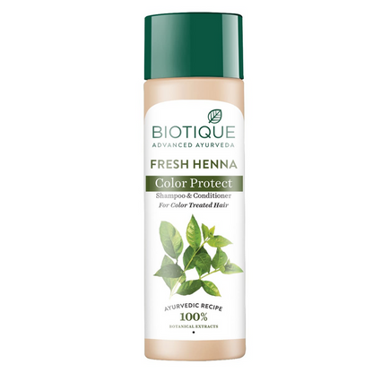 Biotique Bio Henna Leaf Fresh Texture Shampoo and Conditioner - 120 ml