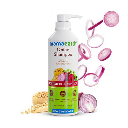 Mamaearth Onion Shampoo For Hair Fall Care - 180 ml - Pack of 1