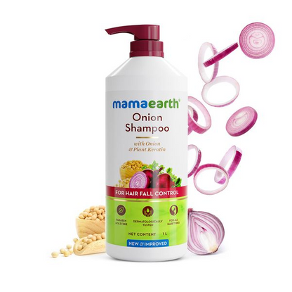 Mamaearth Onion Shampoo For Hair Fall Care - 180 ml - Pack of 1