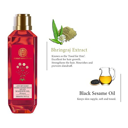 Forest Essentials Ayurvedic Herb Enriched Head Massage Oil Bhringraj - 50 ml