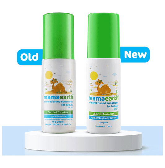 Mamaearth Mineral Based Baby Sunscreen For Protects from UV Rays & Deeply Nourishing & Soothing - 100 ml