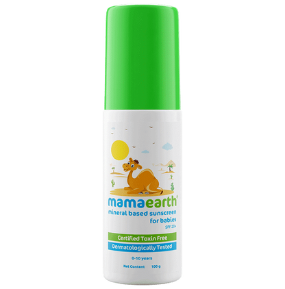 Mamaearth Mineral Based Baby Sunscreen For Protects from UV Rays & Deeply Nourishing & Soothing - 100 ml