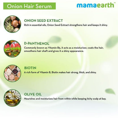 Mamaearth Onion Hair Serum & Onion Hair Oil - Combo