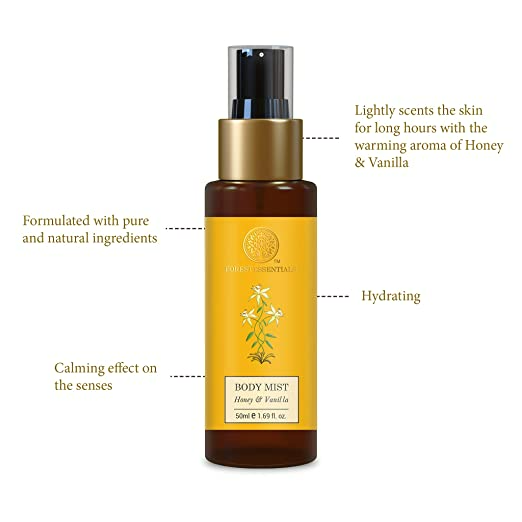 Forest Essentials Body Mist Honey & Vanilla - 50 ml