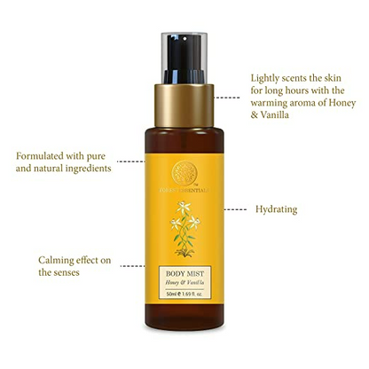 Forest Essentials Body Mist Honey & Vanilla - 50 ml