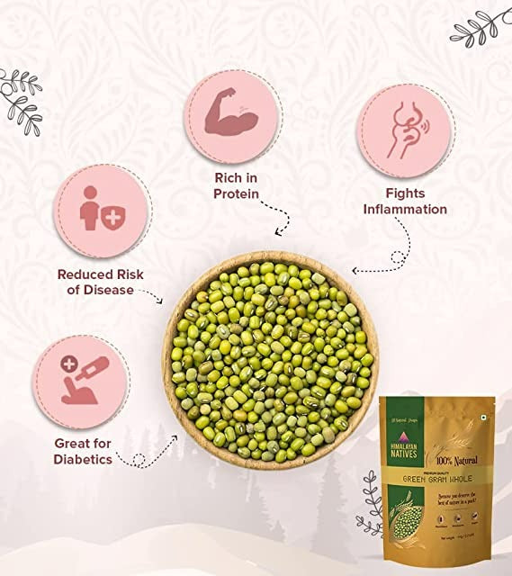 Himalayan Natives Green Gram Whole - 1 kg