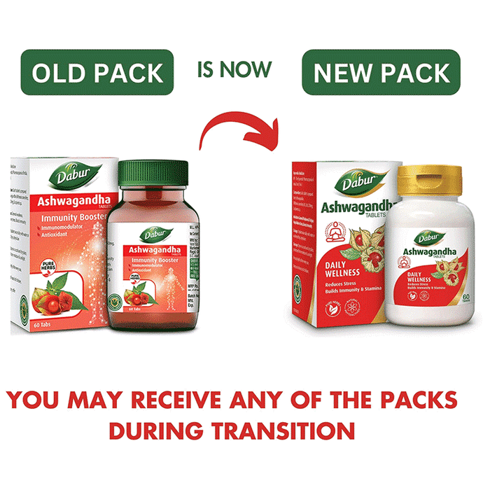 Dabur Ashwagandha Tablets Immunity Booster - Pack of 1
