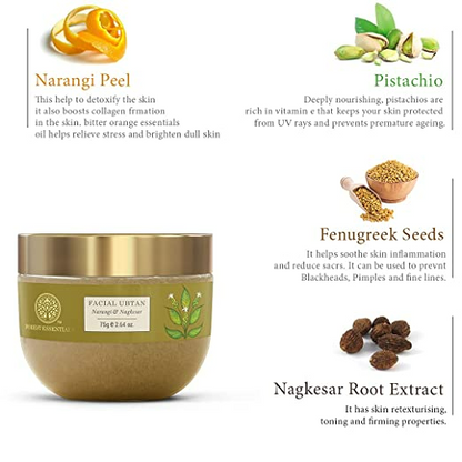 Forest Essentials Facial Ubtan Narangi & Nagkesar - 40 gm