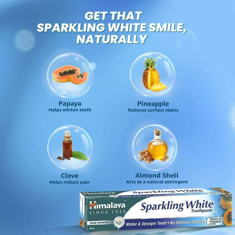 Himalaya Sparkling White Tooth Paste - 80 gm