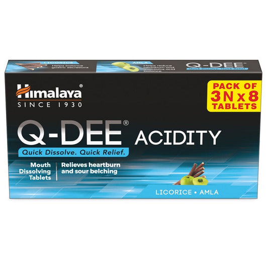 Himalaya Q-DEE Acidity Tablets - 24 tabs