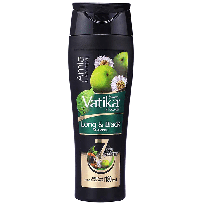 Dabur Vatika Long & Black Shampoo - 180 ml