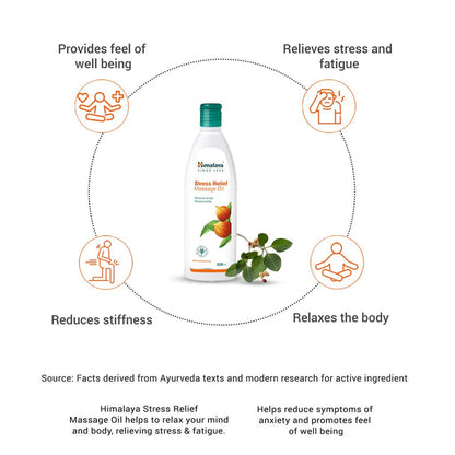 Himalaya Stress Relief Massage Oil - 200 ml