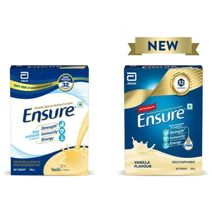 Ensure Nutritional Powder Vanilla Flavour - Balanced Nutrition Drink, Helps in Weight Management - 200 gm - Refill Pack