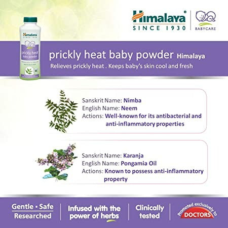 Himalaya Herbals - Prickly Heat Baby Powder - 100 gm