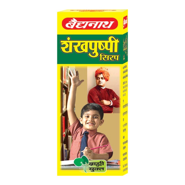 Baidyanath Kolkata Shankhapushpi Syrup - 200 ml - Pack of 1