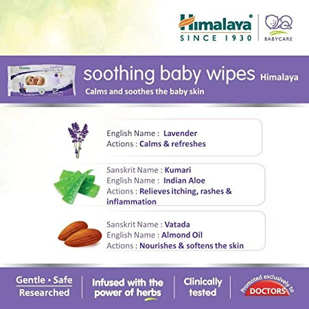 Himalaya Herbals - Soothing Baby Wipes - 72 Wipes