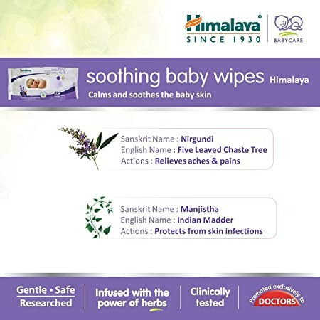 Himalaya Herbals - Soothing Baby Wipes - 72 Wipes