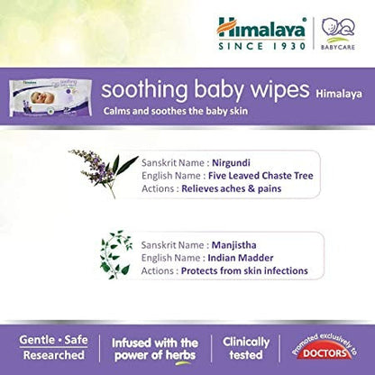 Himalaya Herbals - Soothing Baby Wipes - 72 Wipes
