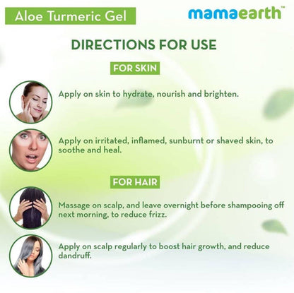 Mamaearth Aloe Turmeric Gel For Skin & Hair - 150 ml