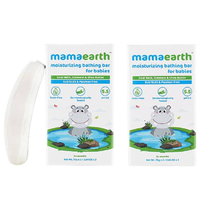Mamaearth Moisturizing Bathing Bar Soap For Babies - Pack of 2
