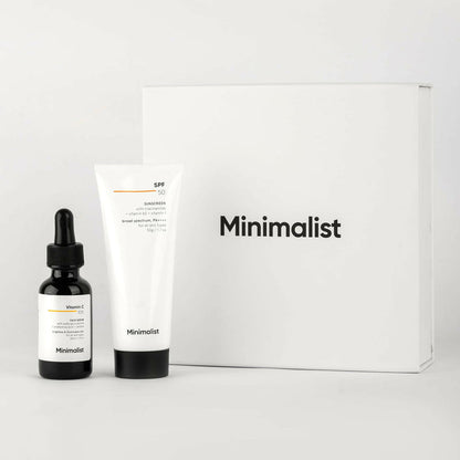 Minimalist Brightening & SPF Skincare Gift Set - kit