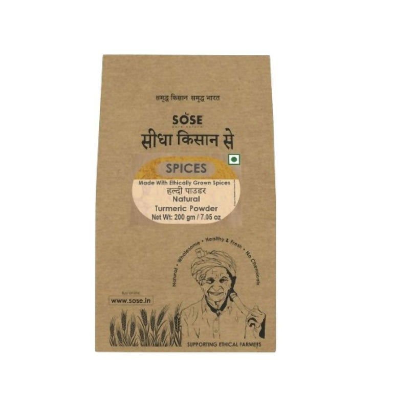 Gir Sidha Kisan Se Natural Turmeric Powder (Haldi) - 200 gm - Pack of 2