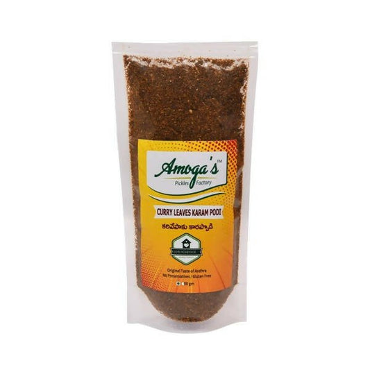 Amoga's Pickles Factory Curry Leaves Karam Podi Andhra Style - 250 gm