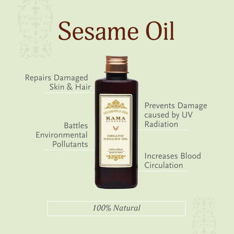 Kama Ayurveda Organic Sesame Oil 200ml - 200 ml