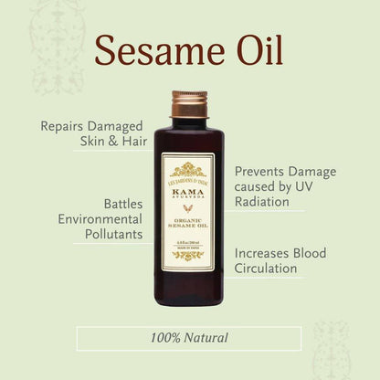 Kama Ayurveda Organic Sesame Oil 200ml - 200 ml