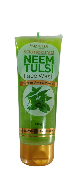 Patanjali Saundarya Neem-Tulsi Face Wash - 100 gm