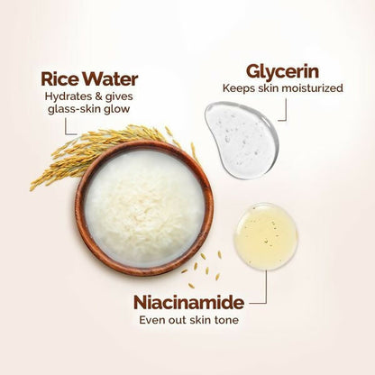 Mamaearth Rice Dewy Bright Face Wash With Rice Water & Niacinamide for Glass Skin - 200 ml