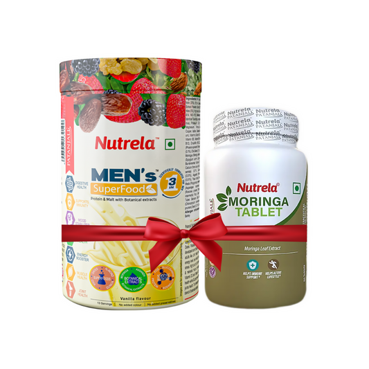 Patanjali Nutrela Men's Superfood + Moringa Tablets Combo - combo