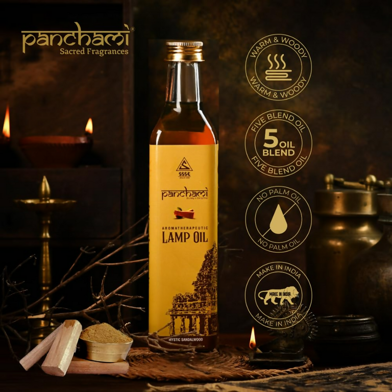 Panchami Sacred Fragrances - Sandalwood Lamp Oil - 500 ml